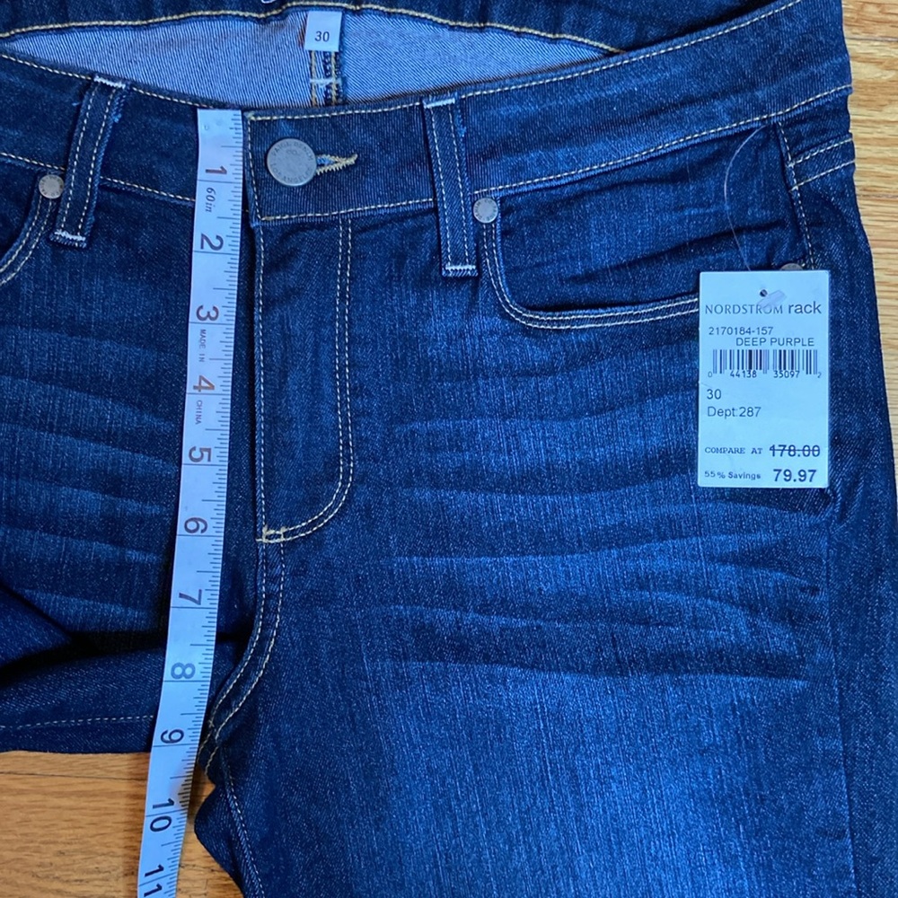 PAIGE Deep Purple Kylie Crop Jeans. Size 30 - Picture 7 of 11